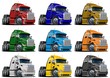 Cartoon trucks set