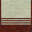 3d render red brown ivory white tile pattern on a wall 3d render red brown ivory white tile pattern on a wall