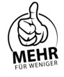 daumen hoch mehr für weniger