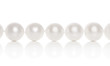 Photo: Pearl close-up on a white background Pearl close-up on a white background