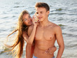 couple at the beach couple at the beach