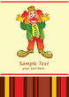 Funny clown. Funny clown.