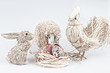 Rabbit, sheep and cock