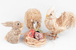 Rabbit, sheep and cock