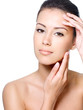 Beauty face of woman with clean skin Beauty face of woman with clean skin