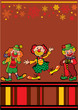 Funny clowns frame. Place for your text. Funny clowns frame. Place for your text.