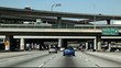 Freeways in downtown Los Angeles video was taking from the  car