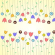 Spring or summer flower greeting card