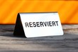 reserviert-schild alu II