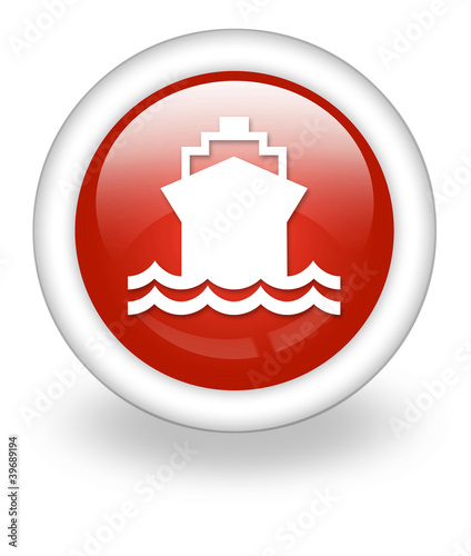 Illustration: Light Red Icon "Ship / Water Transportation" Light Red Icon "Ship / Water Transportation"