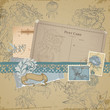 Scrapbook design elements - Vintage Bird and Peony Set Scrapbook design elements - Vintage Bird and Peony Set