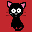 Cute Cartoon Cat Vector