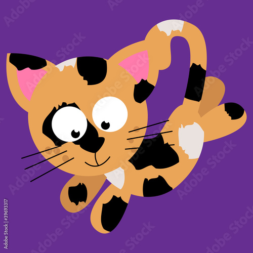 Illustration: Cute Cartoon Cat Vector Cute Cartoon Cat Vector