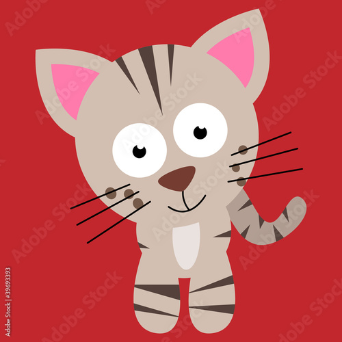 Illustration: Cute Cartoon Cat Vector Cute Cartoon Cat Vector