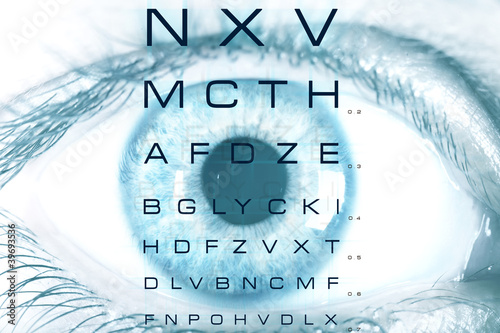 Photo: Test vision chart Test vision chart