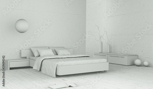 Illustration: Modell - Schlafzimmer Modell - Schlafzimmer