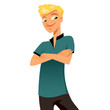 Confident young man