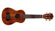Photo: Hawaiian ukulele guitar with four strings isolated on white Hawaiian ukulele guitar with four strings isolated on white