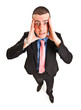 Expressive businessman