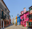 Colorful houses Burano. Italy