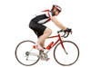 Road cycler isolated on white background