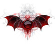 dark vampire banner on a white background