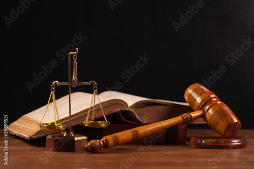 Photo: law book and gavel law book and gavel