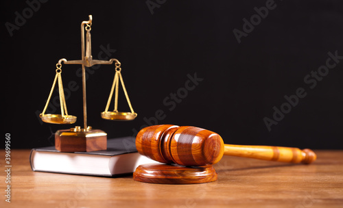 Photo: law book,balance and gavel law book,balance and gavel
