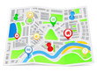 Vector: Paper map Paper map