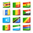 World flags. Africa.