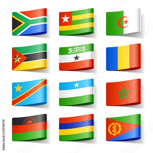Vector: World flags. Africa. World flags. Africa.