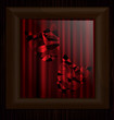 wooden wall and stained glass carnival mask wooden wall and stained glass carnival mask
