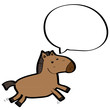 horse with speech bubble