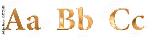 Illustration: Goldene Buchstaben Goldene Buchstaben