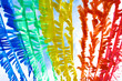 Colorful Plastic Strip Create by Recycle Concept