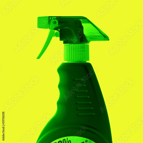 Photo: green spray bottle green spray bottle