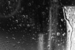 black and white water drips