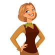 happy mature woman