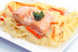 Saumon sauvage et tagliatelles
