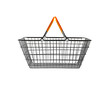 shopping basket on white
