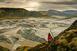 Amazing landscape scenery with glacier Vatnajokull, Iceland