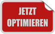 Sticker rot rund curl oben JETZT OPTIMIEREN