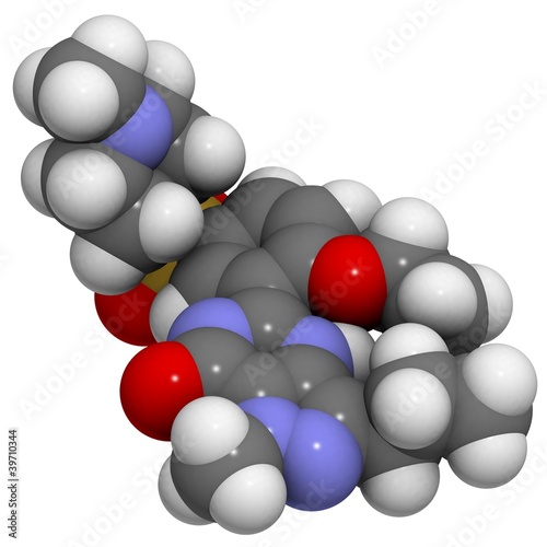 Illustration: sildenafil: molecular structure (3D) sildenafil: molecular structure (3D)