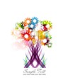 abstract colorful vector tree