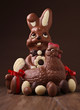 chocolate easter, studio shot