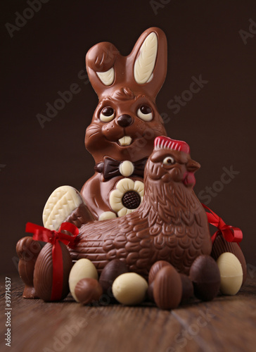 Photo: chocolate easter, studio shot chocolate easter, studio shot