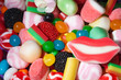 Photo: Candy assortment background Candy assortment background