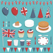 canvas print picture - uk party set