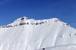 Winter mountains and blue sky Winter mountains and blue sky