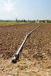 pipeline for irrigation under blue sky pipeline for irrigation under blue sky